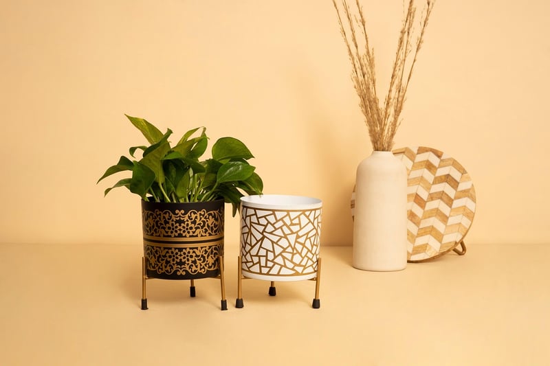 DIY recycled planters